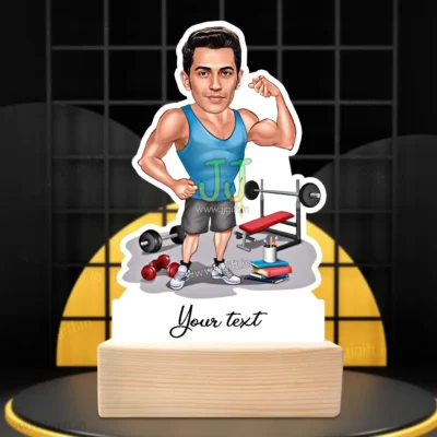 Custom Gym Edition Standee Gift,Muscle man caricature Gift