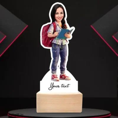 Custom Student Book Reading Figurine, Personalized School Kids & Study Table Decor