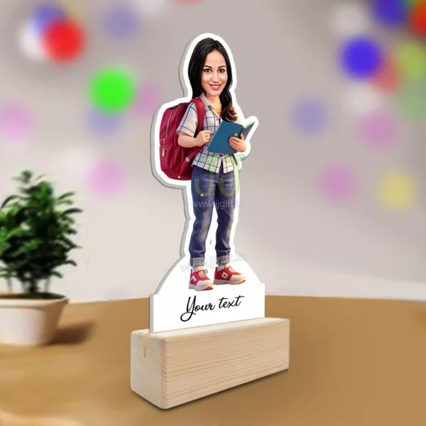 Custom Student Book Reading Figurine, Personalized School Kids & Study Table Decor - Image 2