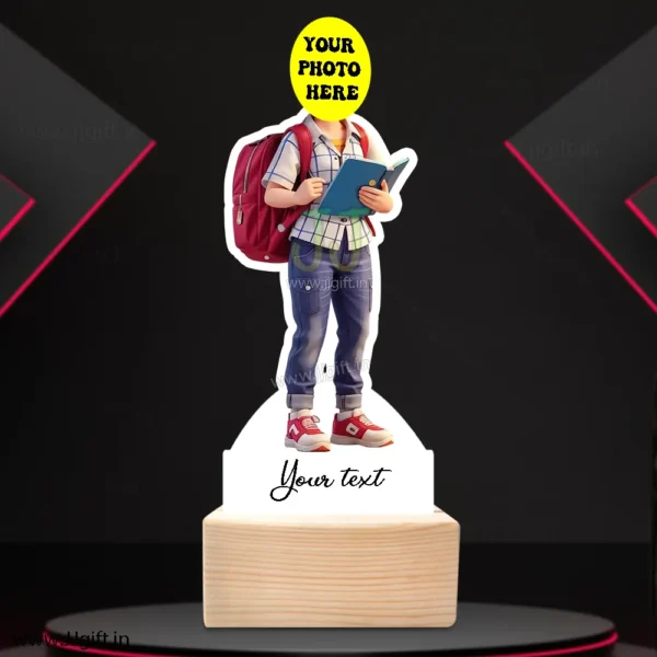 Custom Student Book Reading Figurine, Personalized School Kids & Study Table Decor - Image 3