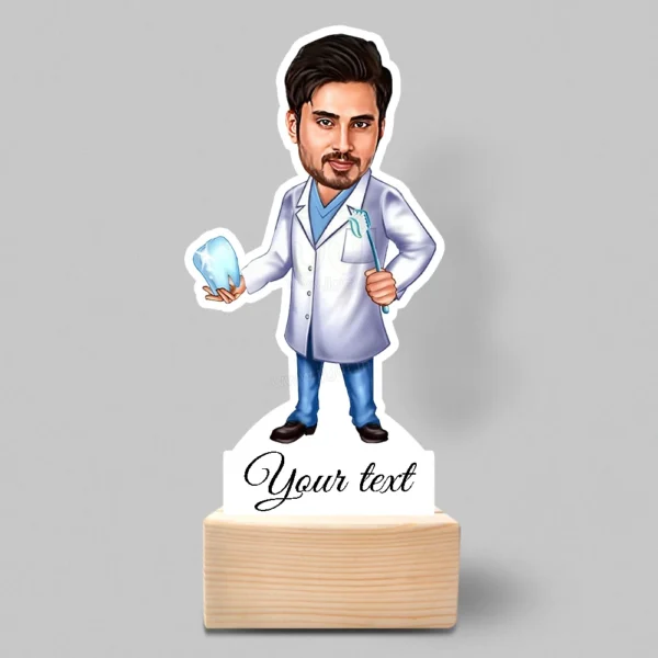 Dental student caricature gift