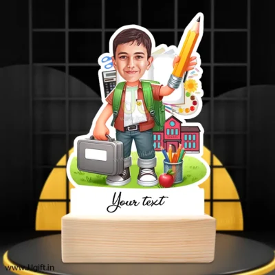 First Day of School Edition-Personalized Kindergarten Kid Caricature Standee