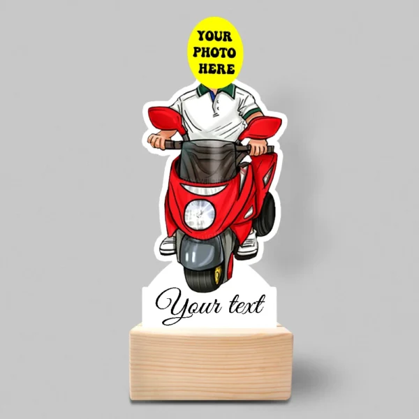 Kid ride on bike caricature - Image 3