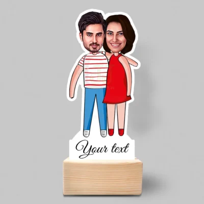 Loving couple caricature 2