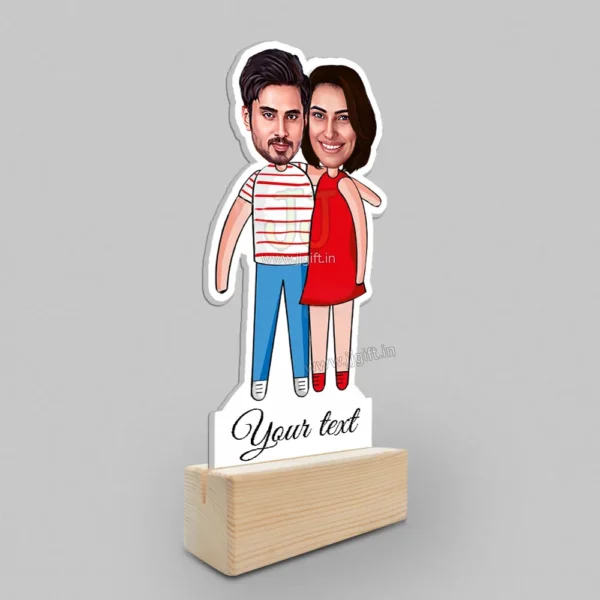 Loving couple caricature 2 - Image 2