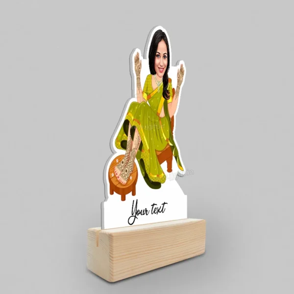 Mehndi ceremony‍ caricature gift - Image 2