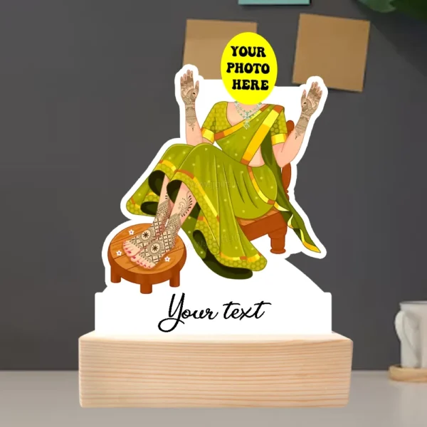 Mehndi ceremony‍ caricature gift - Image 3