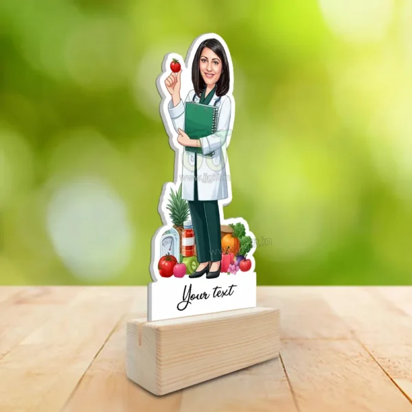 Personalized Cartoon Caricature Standy for Dietitian, Unique Cartoon Gift for Diet Coach - Image 2