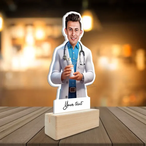 Personalized Dermatologist standee, Unique Gift for Skin Specialist Doctor, Skin Clinic Themed Gift for Doctors - Image 2