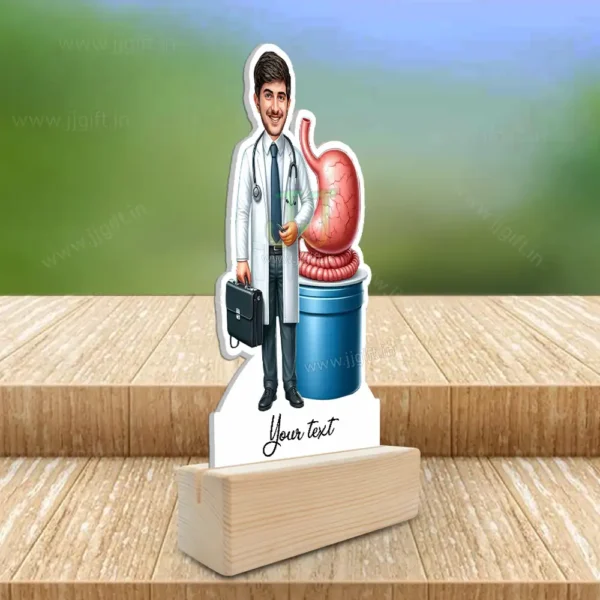 Personalized Gastroenterologist Caricature Standee, Stomach Specialist Doctor Caricature Gift - Image 2