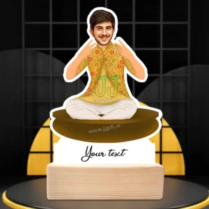 Personalized Haldi Ceremony Caricature Standee Gift, Unique Wedding Gift Idea for Pre-Wedding Functions