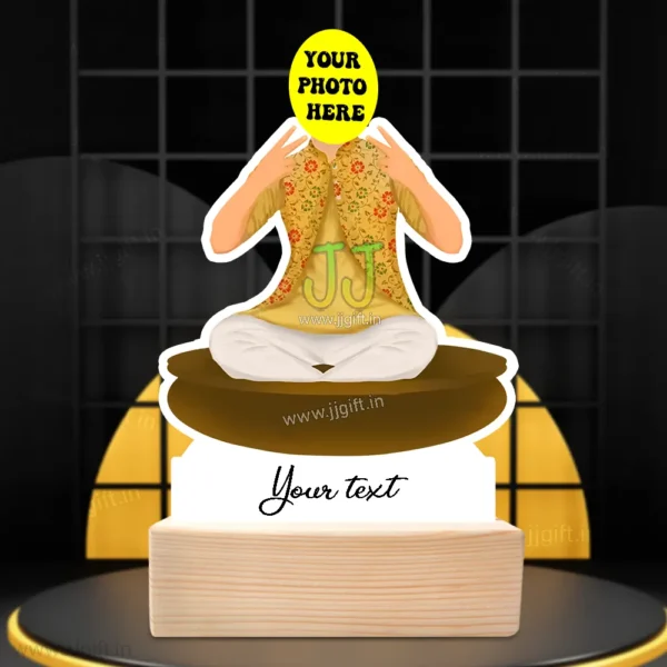Personalized Haldi Ceremony Caricature Standee Gift, Unique Wedding Gift Idea for Pre-Wedding Functions - Image 3