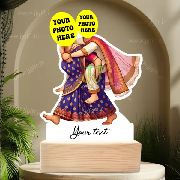 Personalized Indian Mom and Daughter Caricature-The Perfect Pair & Unbreakable Bond - Image 3