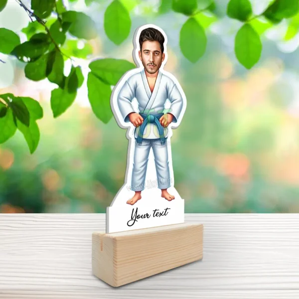 Personalized Karate Fighter Caricature Standee, Custom Cartoon Acrylic Gift for Martial Arts Lovers - Image 2