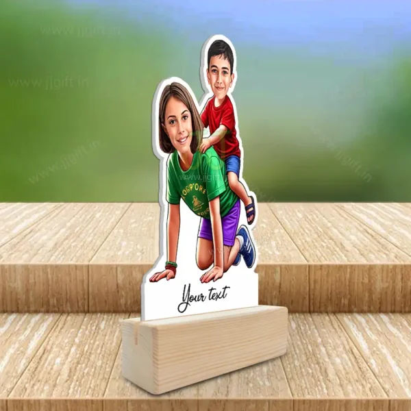 Personalized Siblings Caricature Standee Gift, Personalized Gift for Brother & Sister - Image 2