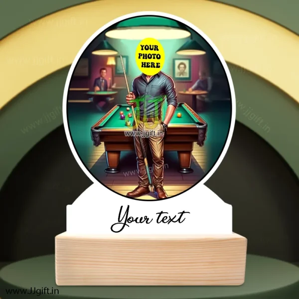 Pool Game lover Personalized Cartoon Standee Gift, Snooker Champion Caricature Gift - Image 3