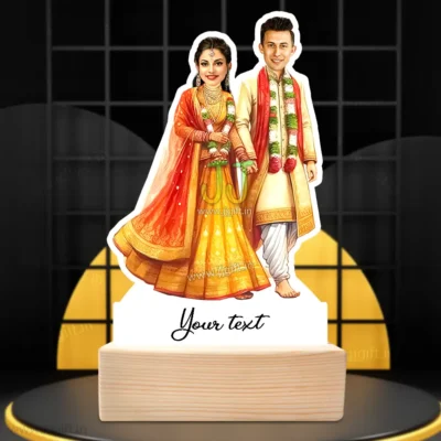 Wedding couple caricature 7