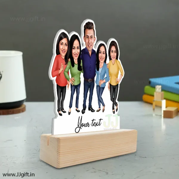 Customized Family and Friends Cartoon Caricature Standee, Personalized Standee Gift for Friends, Colleagues, or Family Reunion - Image 3
