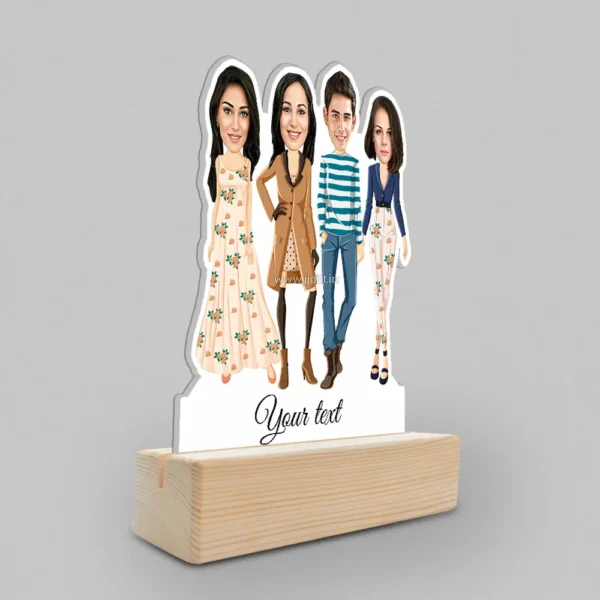 friendship caricature gifts for 4 friends - Image 2