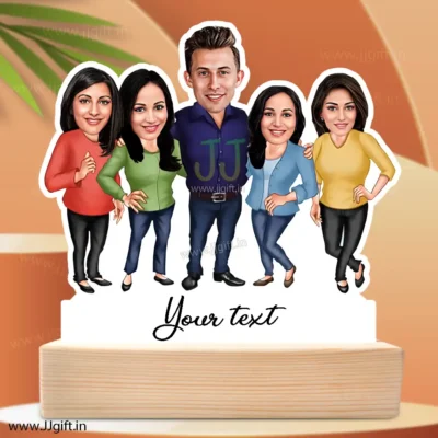 Customized Family and Friends Cartoon Caricature Standee, Personalized Standee Gift for Friends, Colleagues, or Family Reunion