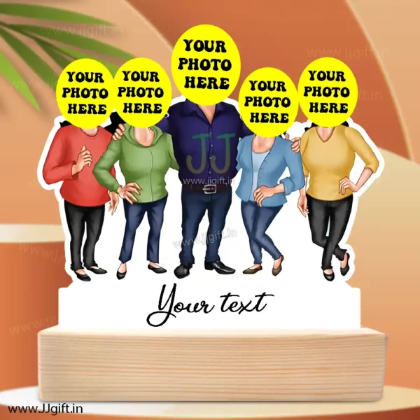 Customized Family and Friends Cartoon Caricature Standee, Personalized Standee Gift for Friends, Colleagues, or Family Reunion - Image 2