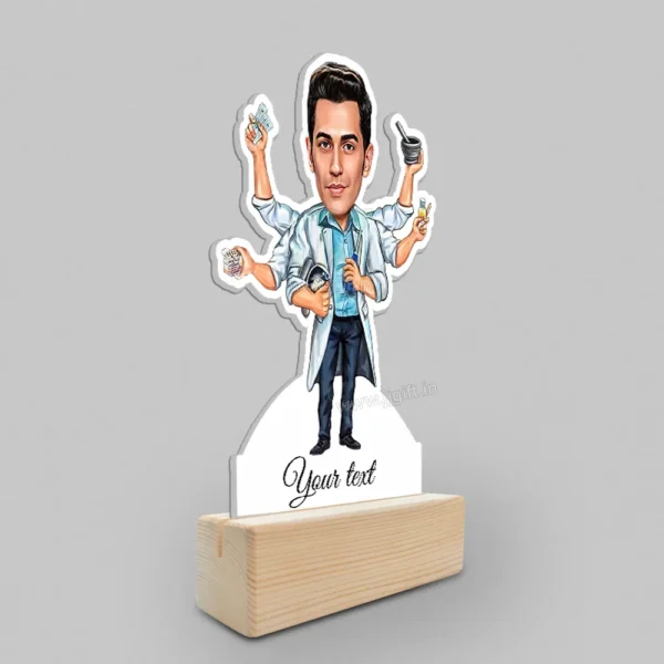 Unique caricature gifts for male doctor - Image 2