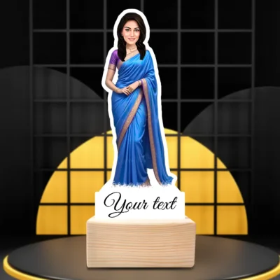 Lady in saree caricature 3