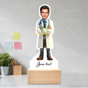 Personalized Cartoon Doctor Gift for Men, Unique Medical Professional Gift