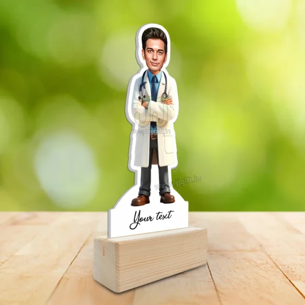 Personalized Cartoon Doctor Gift for Men, Unique Medical Professional Gift - Image 2