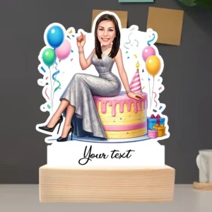 Birthday Party Theme Caricature Gift for Women-Birthday Queen Edition