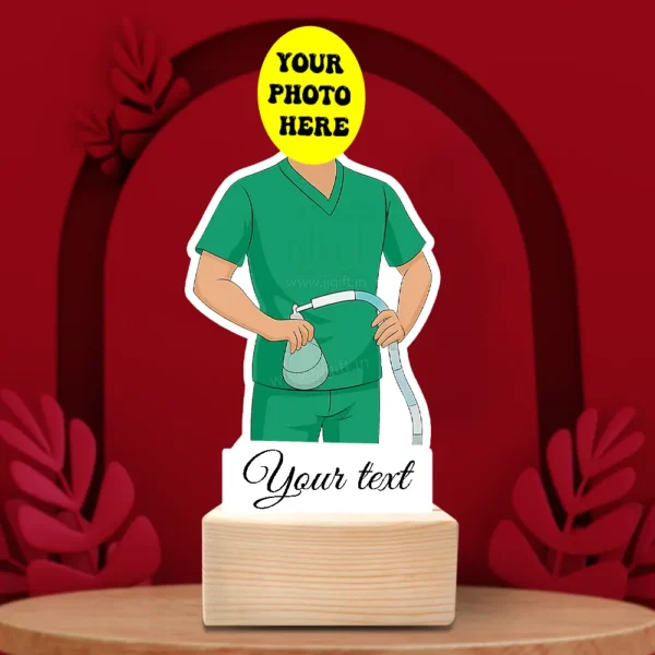 Breathe Easy Edition-Custom Caricature Gift for Male Anesthesiologists, Best Award For Male Anesthesia Doctor - Image 3