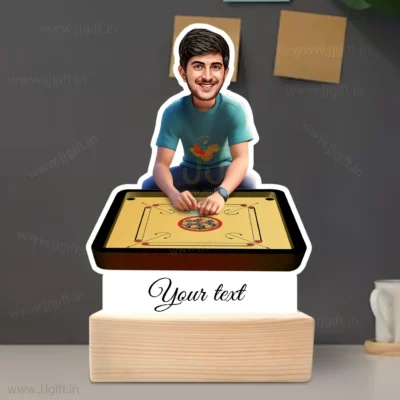 Custom Carrom Player Cartoon Standy For Male-Classic Striker Edition