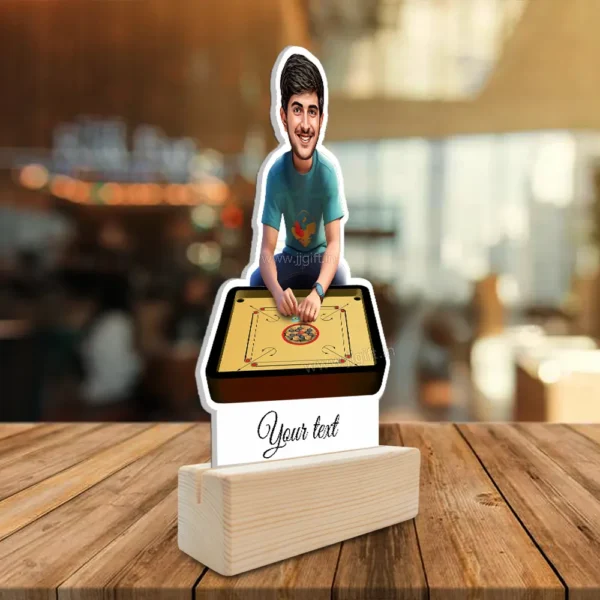 Custom Carrom Player Cartoon Standy For Male-Classic Striker Edition - Image 2