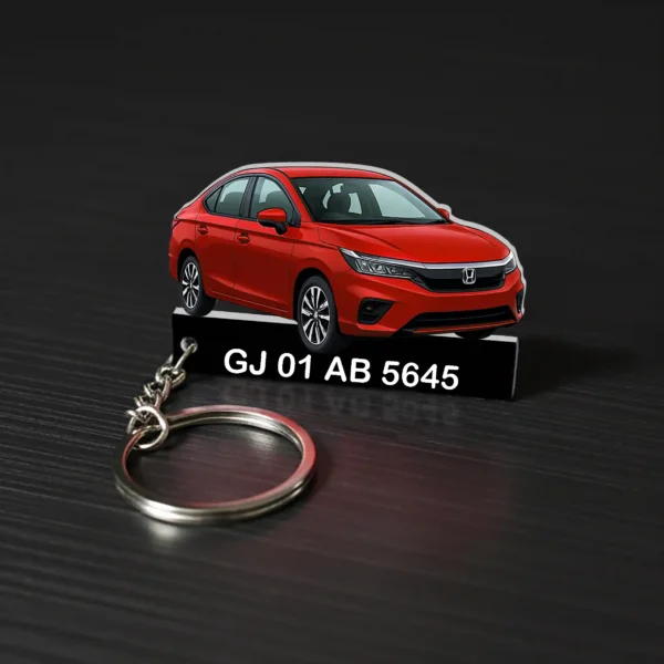Honda City Car Keychain With Color Option