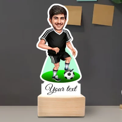 Personalized Football Player Caricature Gift-Sports Hero Edition