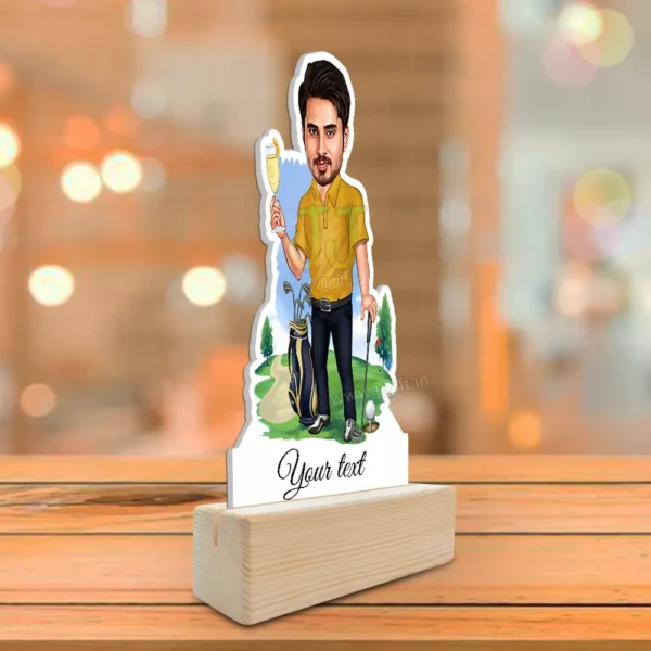 Personalized Golf Theme Caricature, Unique Gift for Golf Lovers & Sports Enthusiasts - Image 2