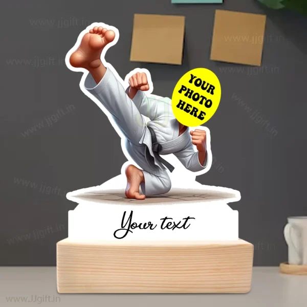 Personalized Karate Fighter Cartoon Figurine, Custom Martial Artist Gift - Image 3