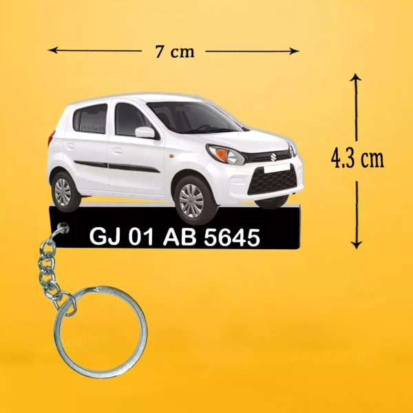 Suzuki Alto Car Keychain With Color Option - Image 2