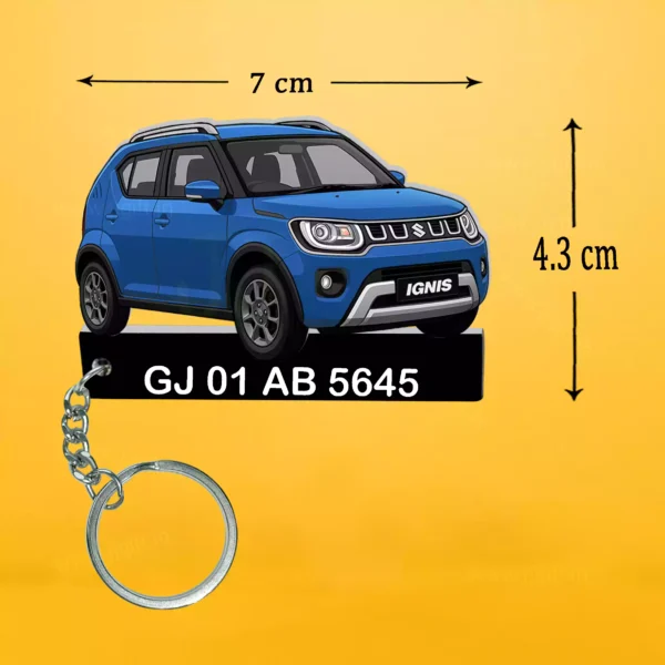 Suzuki Ignis Car Keychain With Color Option - Image 2