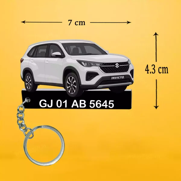 Suzuki Invicto Car Keychain With Color Option - Image 2