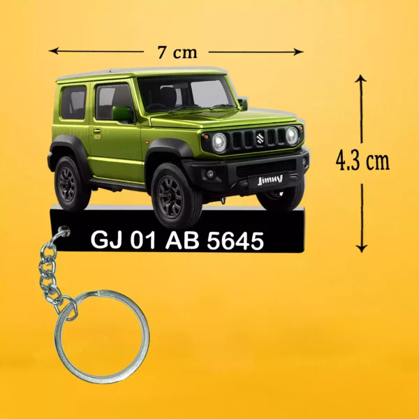 Suzuki Jimnny Car Keychain With Color Option - Image 2