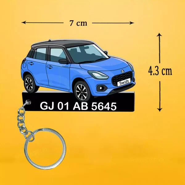 Suzuki Swift Car Keychain With Color Option - Image 2