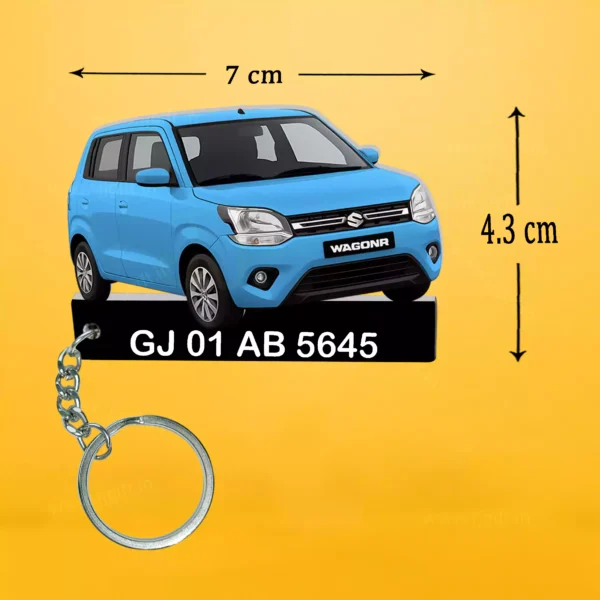 Suzuki Wagon R Car Keychain With Color Option - Image 2