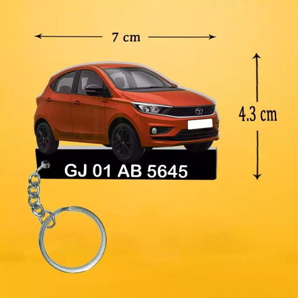 Tata All Cars Keychain With Color Option & Number, Altroz-Curvv-Harrier-Nexon-Punch-Safari-Tiago - Image 10