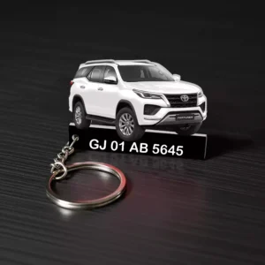 Toyota Fortuner Car Keychain With Color Option