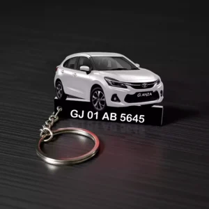 Toyota Glanza Car Keychain With Color Option