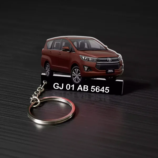 Toyota Innova Crysta Car Keychain With Color Option