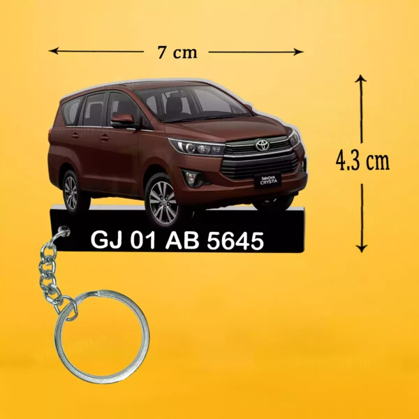 Toyota All Cars Keychain With Color Option & Number, Camry-Fortuner-Fortuner Legender-Glanza-Hilux-Innova Crysta Car-Innova Hycross Car-Rumion-Urban Cruiser Hyryder-Urban Cruiser Taisor-Vellfire car Keychain - Image 7