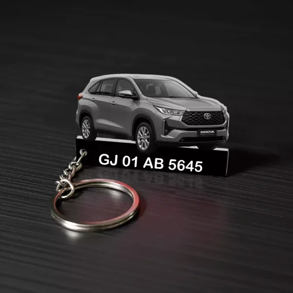 Toyota Innova Hycross Car Keychain With Color Option