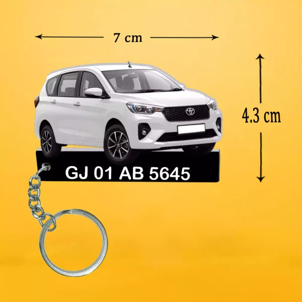 Toyota All Cars Keychain With Color Option & Number, Camry-Fortuner-Fortuner Legender-Glanza-Hilux-Innova Crysta Car-Innova Hycross Car-Rumion-Urban Cruiser Hyryder-Urban Cruiser Taisor-Vellfire car Keychain - Image 9